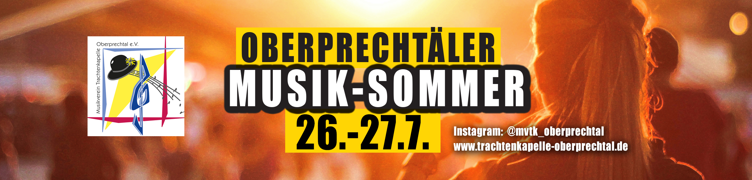 Trachtenkapelle Oberprechtal lädt ein zum Musik-Sommer am 26. und 27. September Trachtenkapelle Oberprechtal lädt ein zum Musik-Sommer am 26. und 27. September